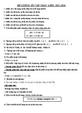 Đề cương ôn tập Toán 6 HK1